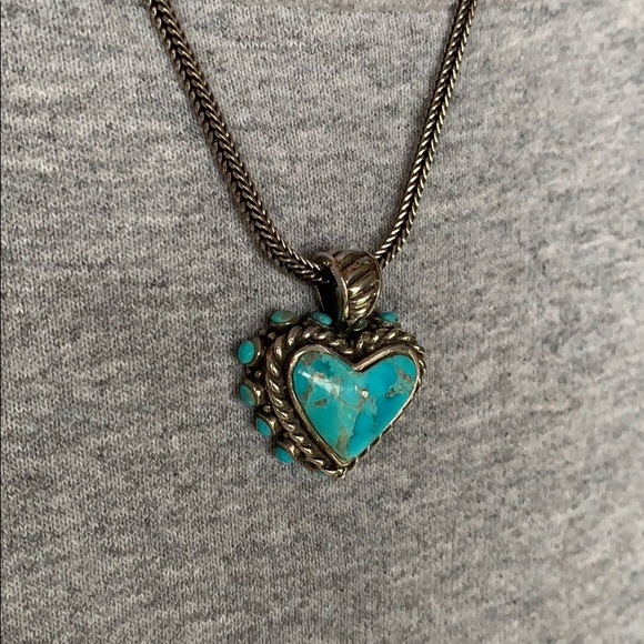 Navajo Turquoise Set Rare Stamped - Picture 3 of 16